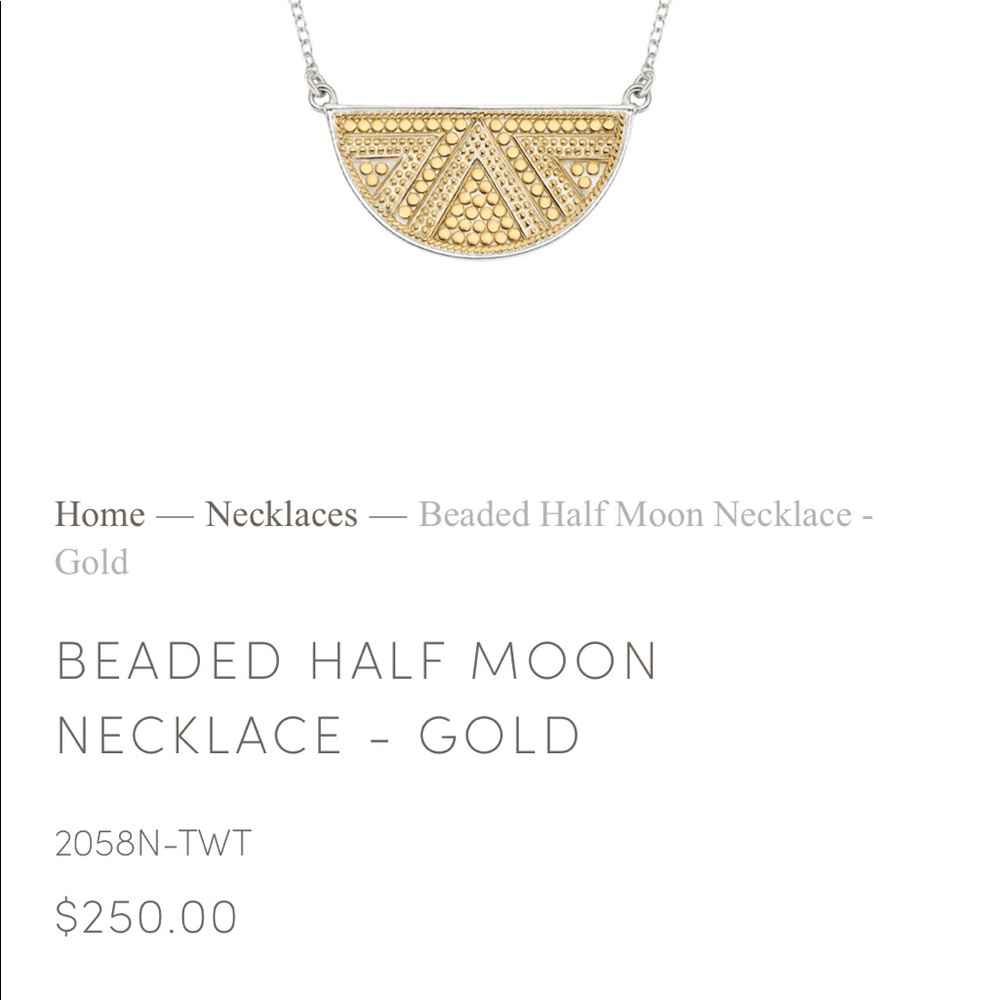 Anna Beck half moon necklace